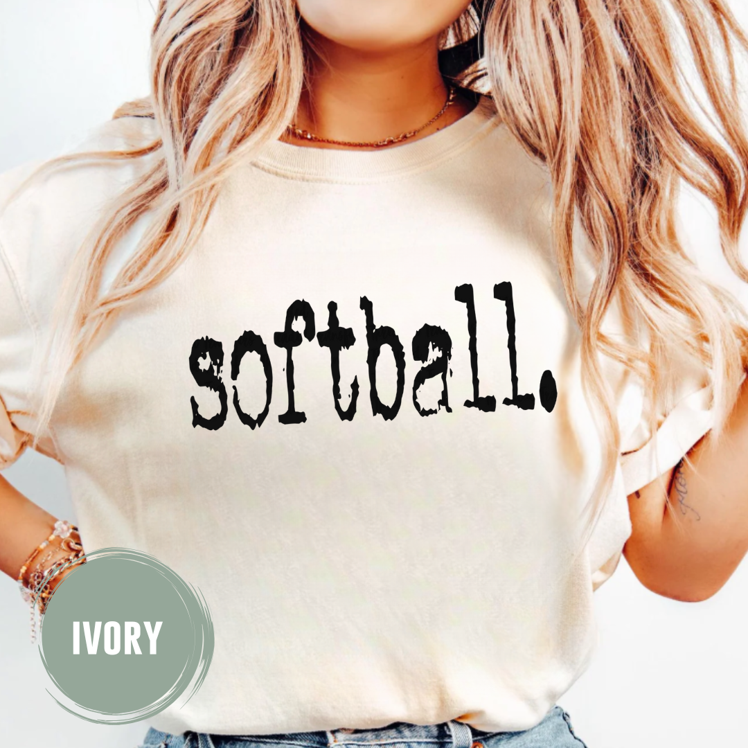 Softball Typography T