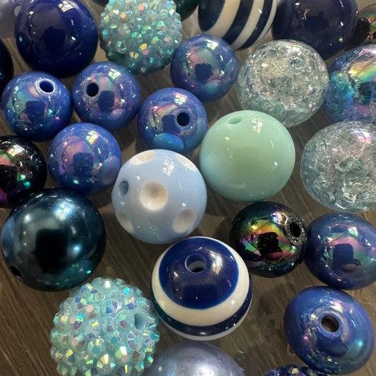 Blue Assorted Dog Necklace