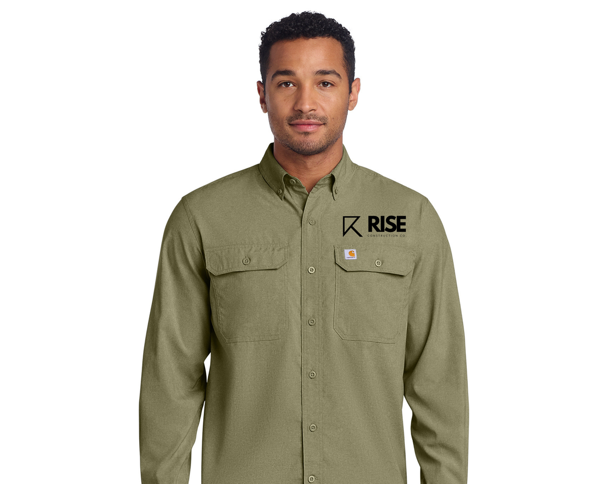 Carhartt Force® Embroidered Solid Long Sleeve Shirt. CT105291