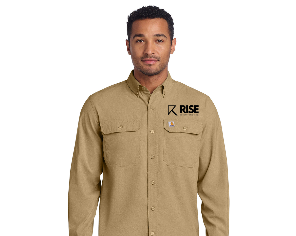 Carhartt Force® Embroidered Solid Long Sleeve Shirt. CT105291