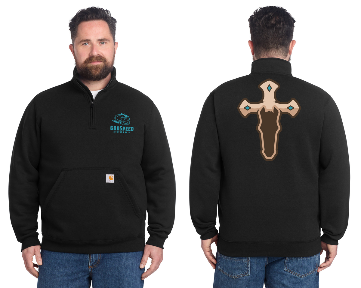 Carhartt® Midweight 1/4-Zip Mock Neck Sweatshirt. CT105294