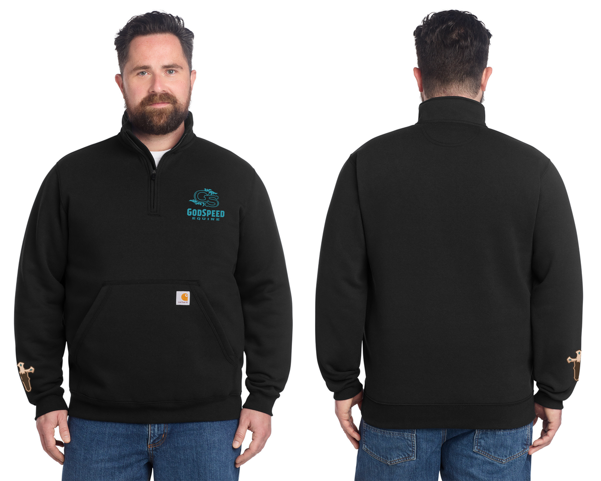 Carhartt® Midweight 1/4-Zip Mock Neck Sweatshirt. CT105294