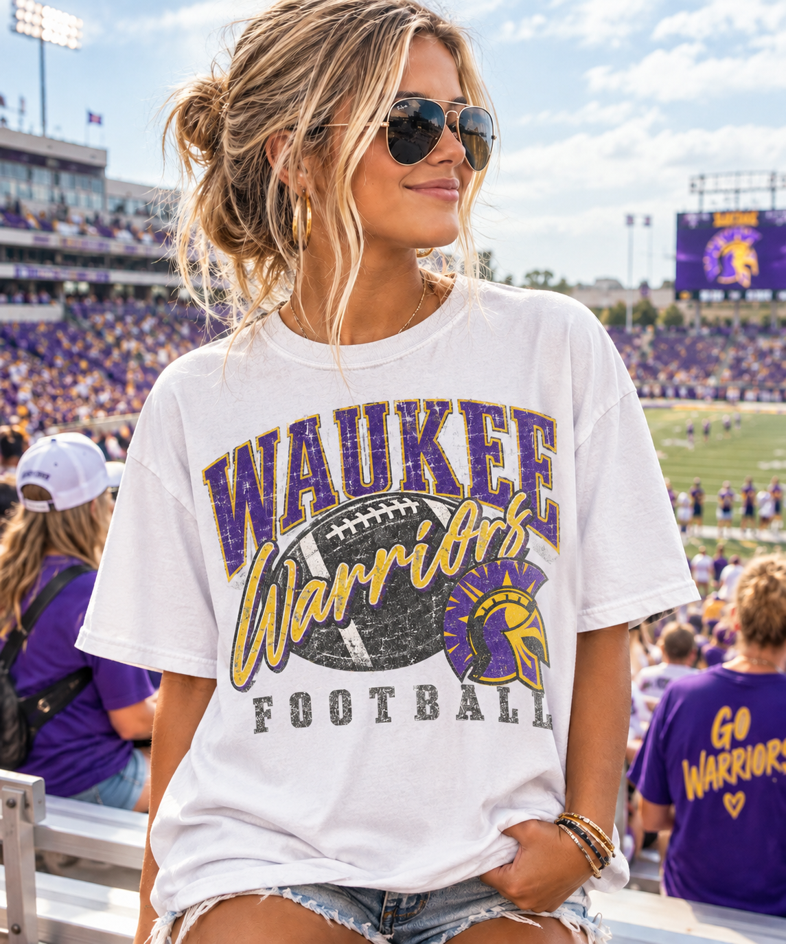 Vintage Mascot Football Tshirt