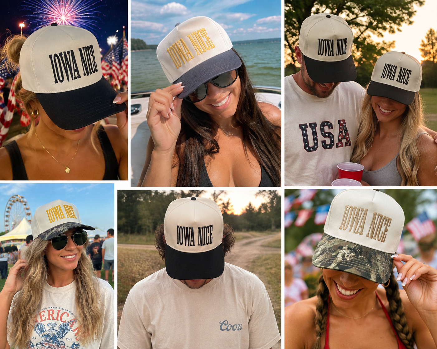 Iowa Nice Embroidered Hat
