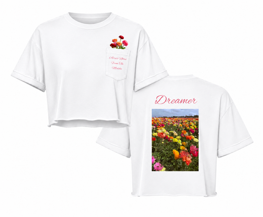 Dreamer Pocket T-shirt & Rolled Edge Crop - DT6000P