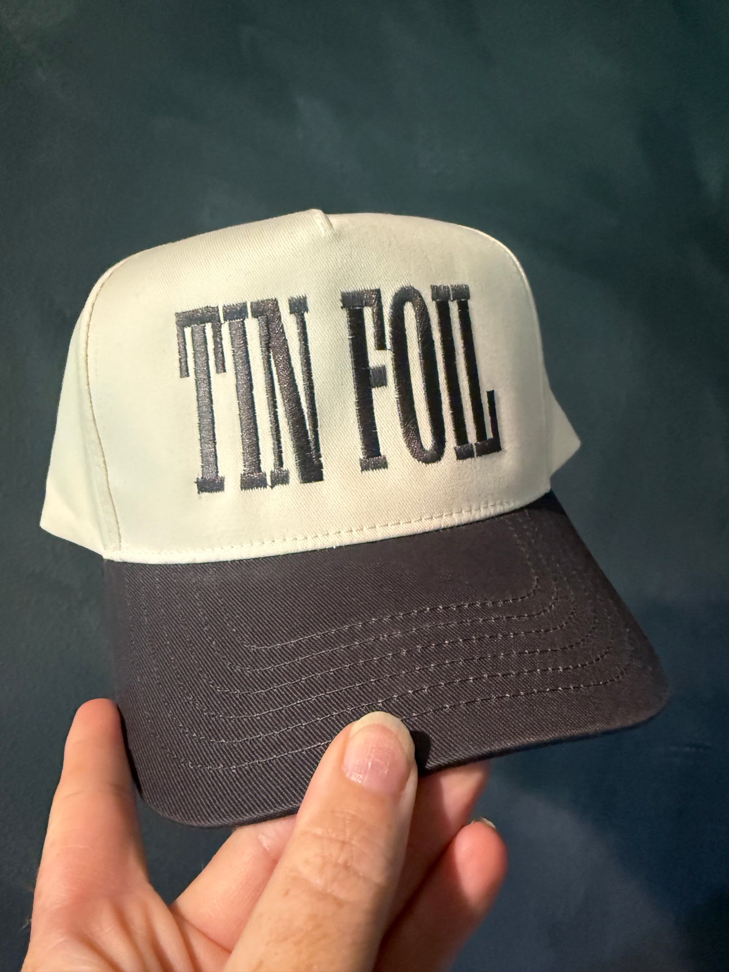 Tin Foil Embroidered Hat