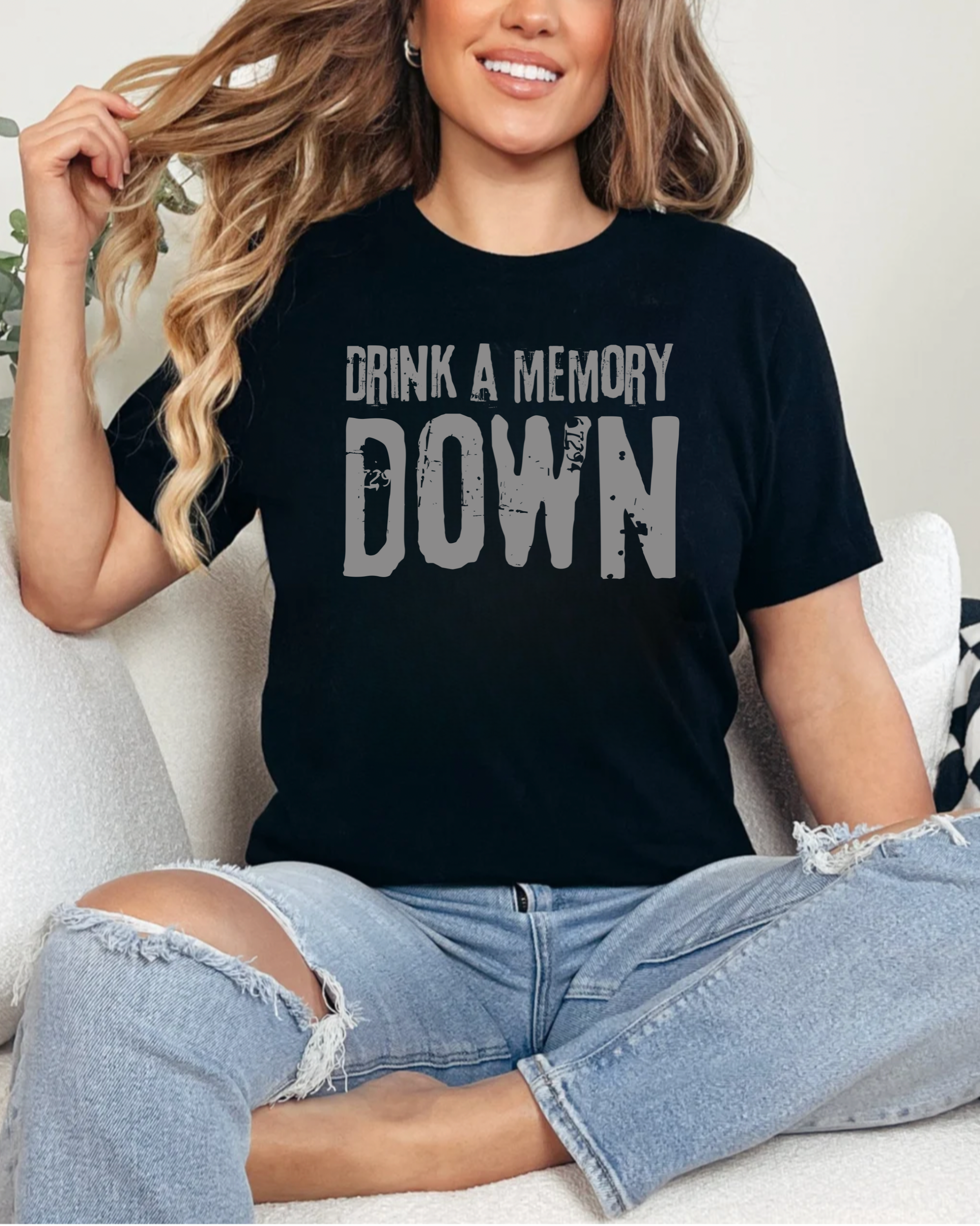 Drink A Memory Down Black Unisex T-Shirt – Carapella & Co. Customs