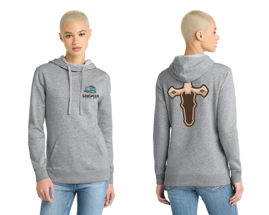 District® Women’s Lightweight Fleece Hoodie. DM493