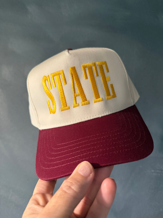 State Embroidered Hat