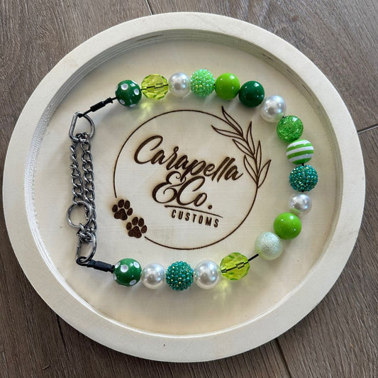 Green Assorted Dog Necklace