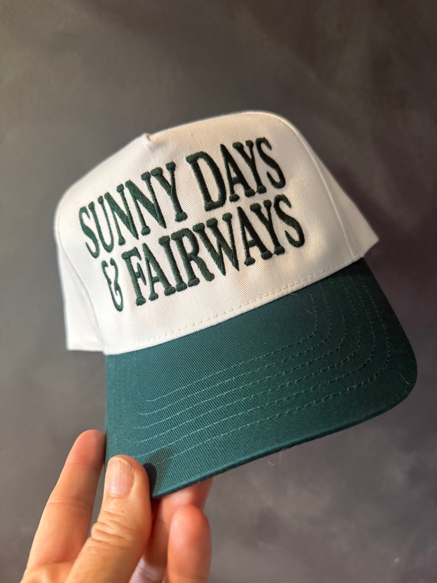 Sunny Days & Fairways Embroidered Hat