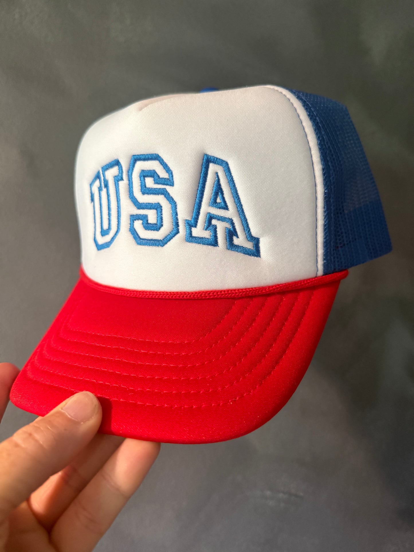 USA Embroidered Foam Trucker Hat
