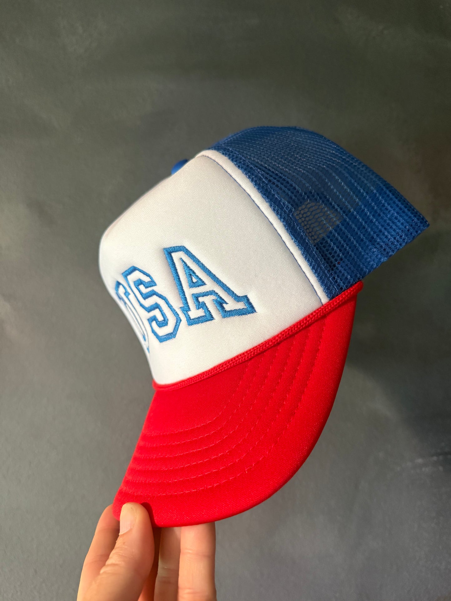 USA Embroidered Foam Trucker Hat
