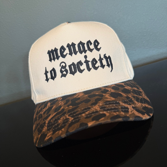 Menace To Society Embroidered Hat