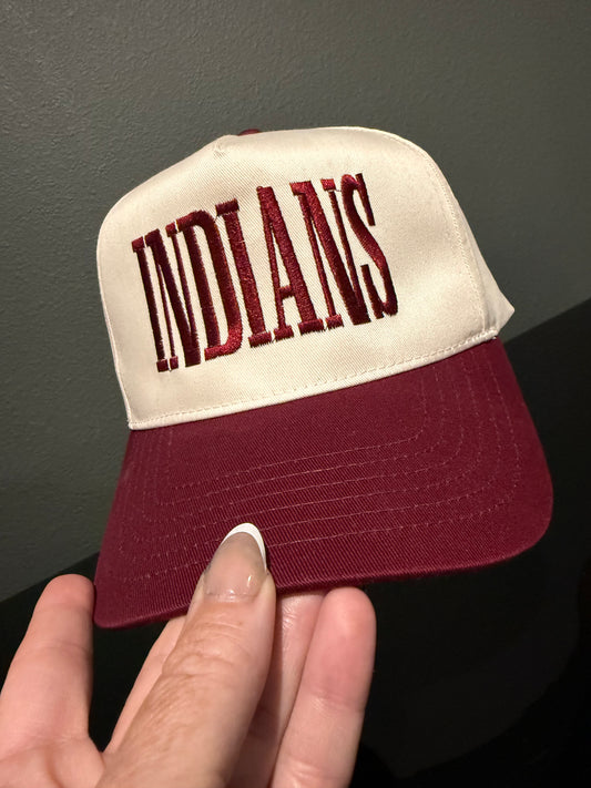 INDIANS Embroidered Hat