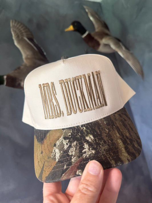 Mrs. Duckman Embroidered Hat