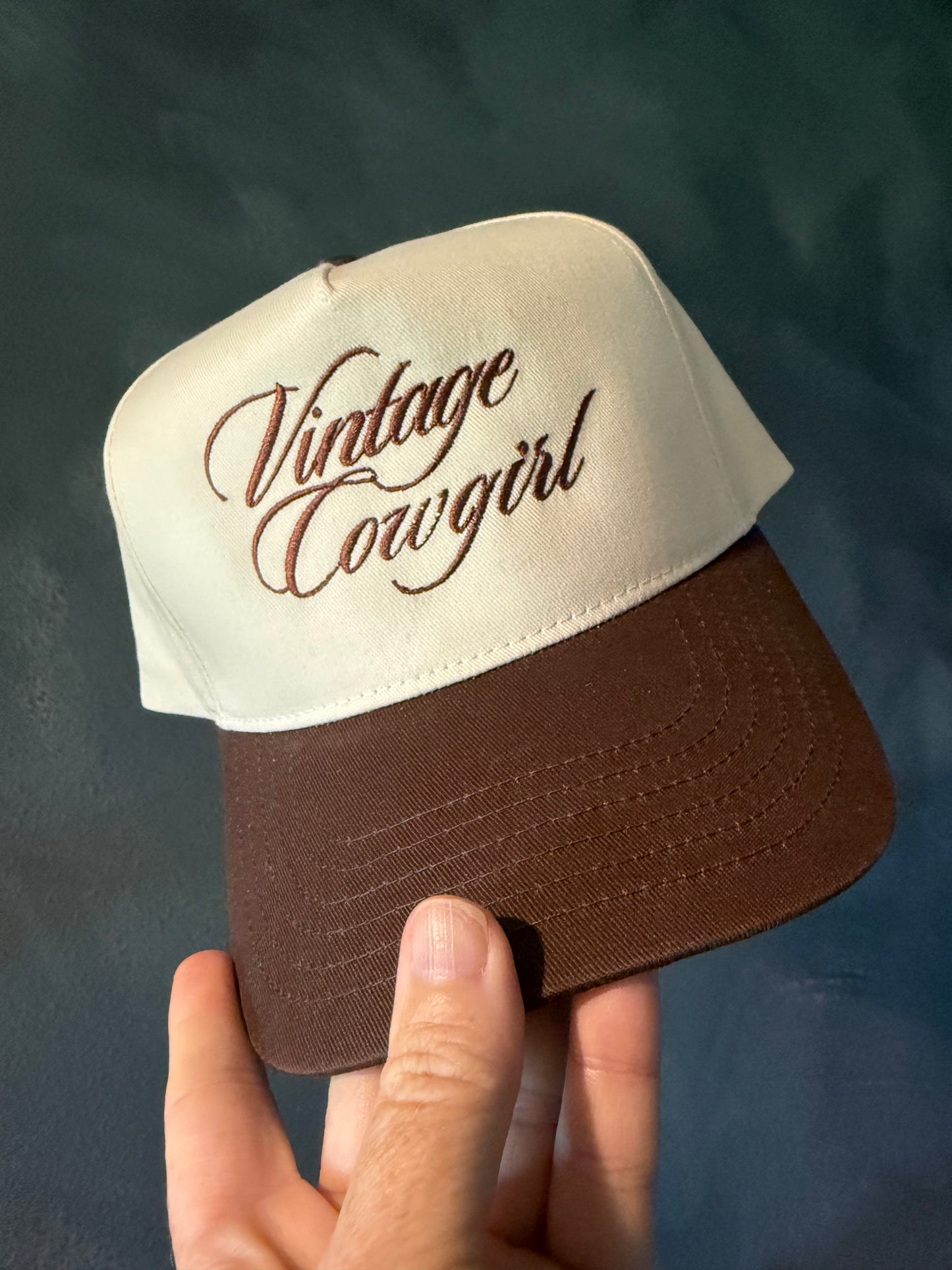 Vintage Cowgirl Embroidered Hat