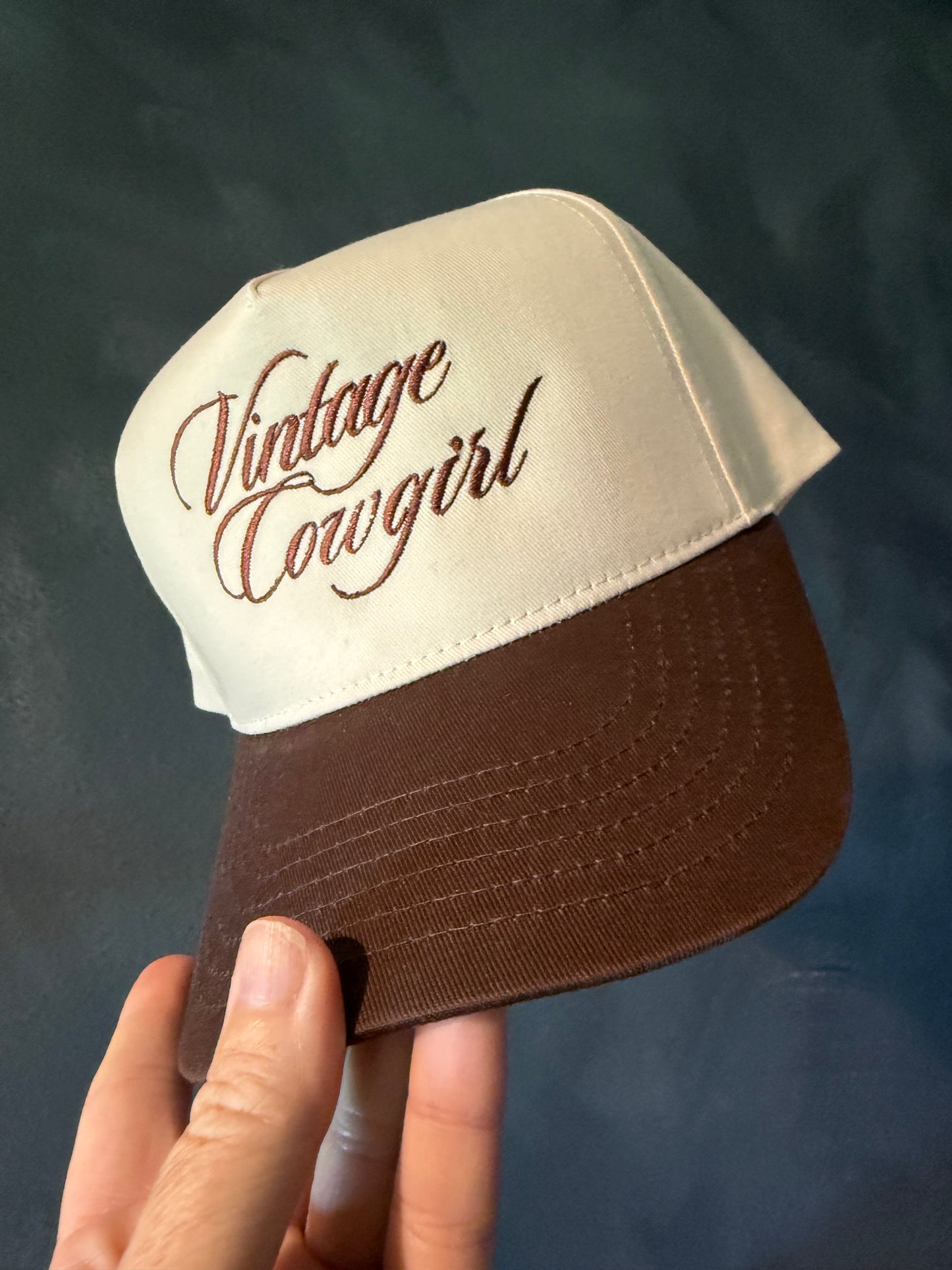 Vintage Cowgirl Embroidered Hat