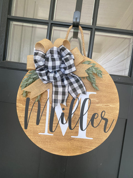 Custom Last Name Monogram