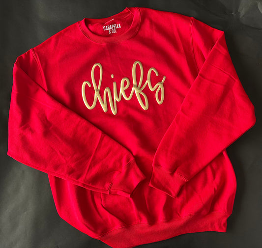 Chiefs Metallic Puff Crew