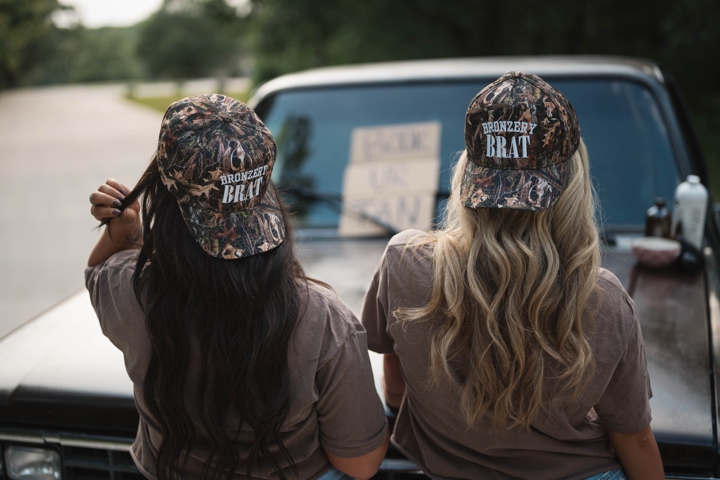 Bronzery Brat Camo Embroidered Hat