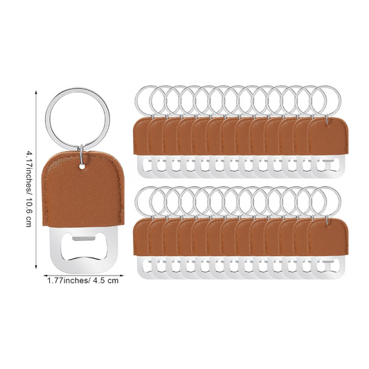 Leather Keychain Bottle Openers