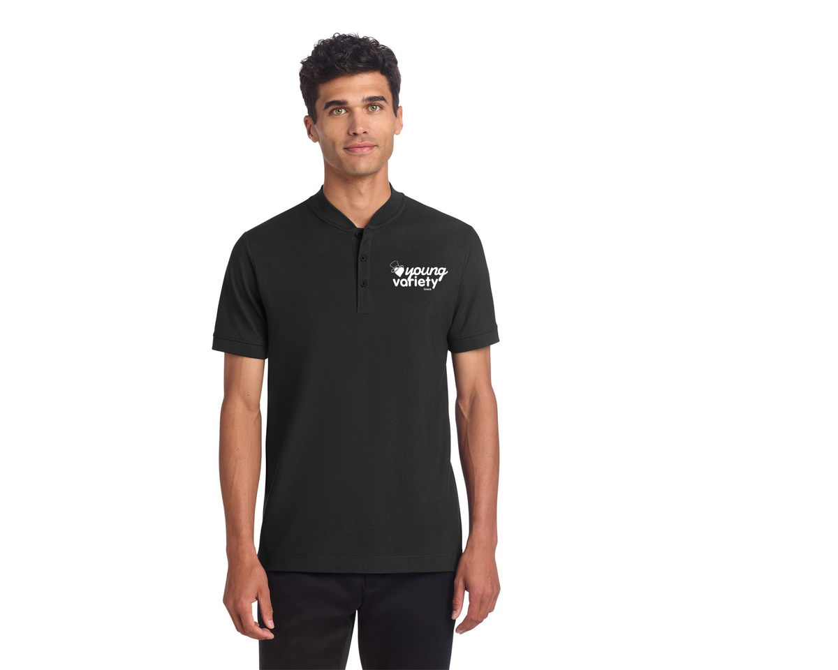 Mens Stretch Pique Henley - MM1008