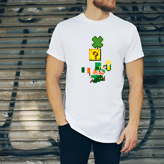 Retro Mario Themed St Patricks Day