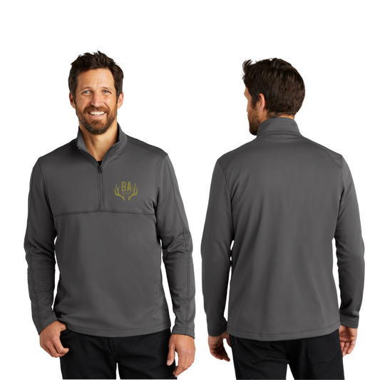 Port Authority® Smooth Fleece 1/4-Zip - Grey