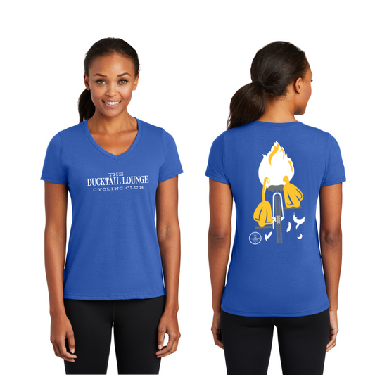 Port & Company® Women's Performance Blend V-Neck Tee - LPC381V