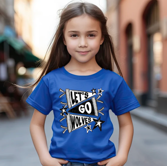 Lets Go Wolves Flag Shirt