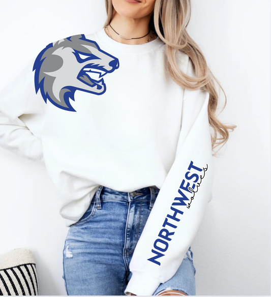 Wolves Shoulder Crewneck
