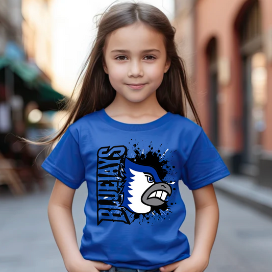 Bluejays Unisex Paint Splatter Shirt