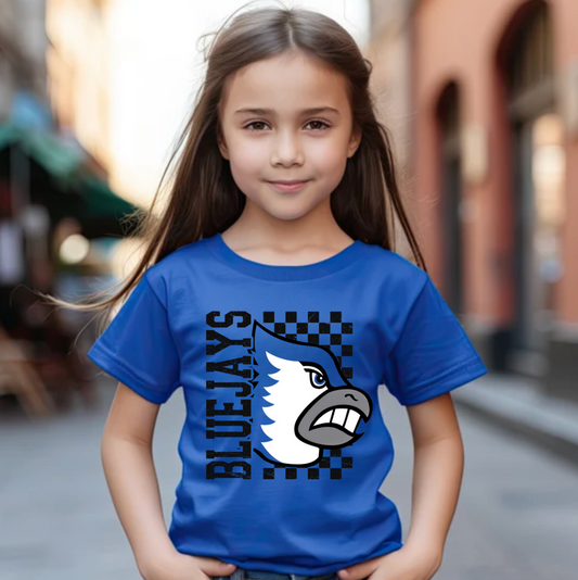 Bluejays Boxy Checkered Shirt