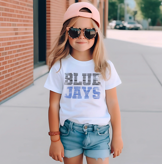 Bluejays Etched Font Shirt