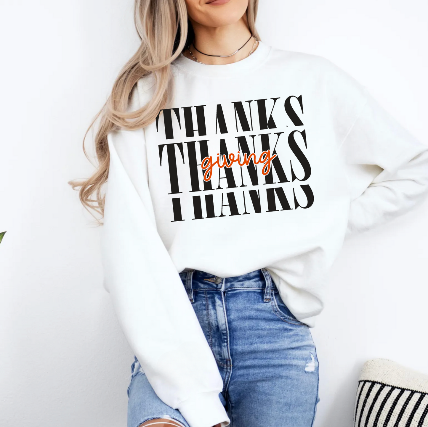 Modern Thanksgiving Crewneck Sweatshirt