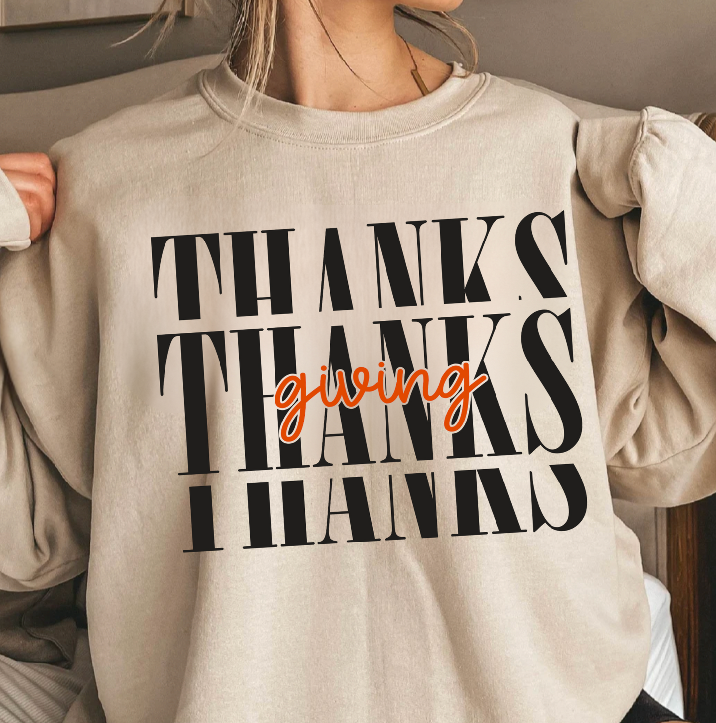 Modern Thanksgiving Crewneck Sweatshirt