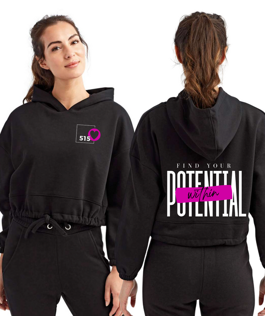 Cropped Maria Hooded Sweatshirt - TD085