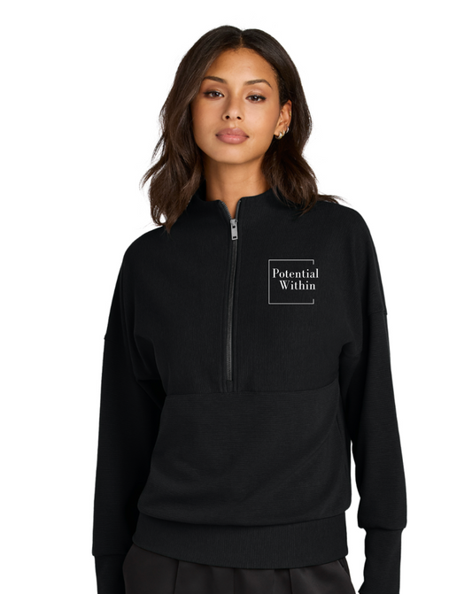 Mercer+Mettle® Women’s Linear Texture 1/4-Zip MM3041