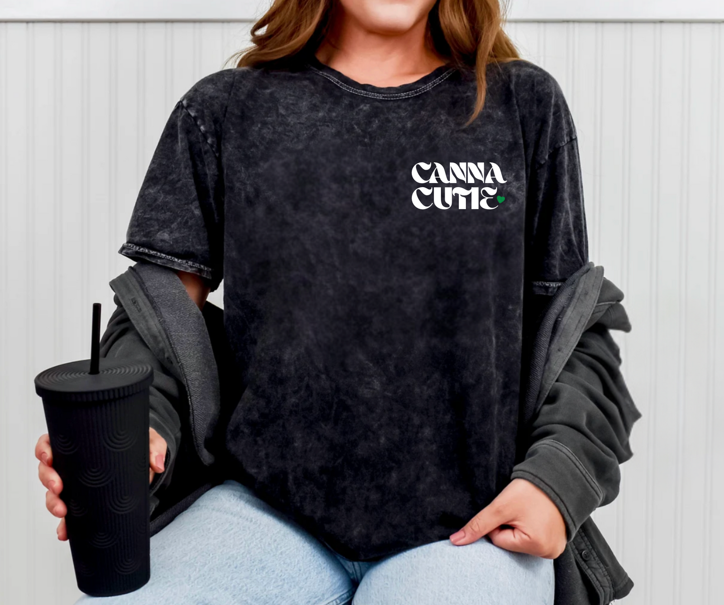 Canna Cutie Mineral Wash TShirt