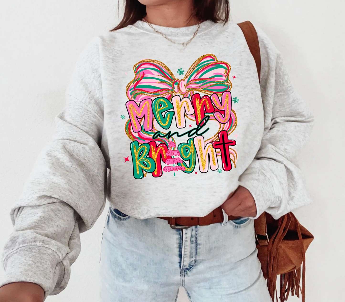 Merry & {Bright} Colors Crewneck