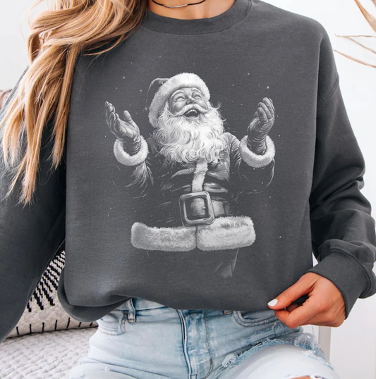 Black & White Santa Shirt