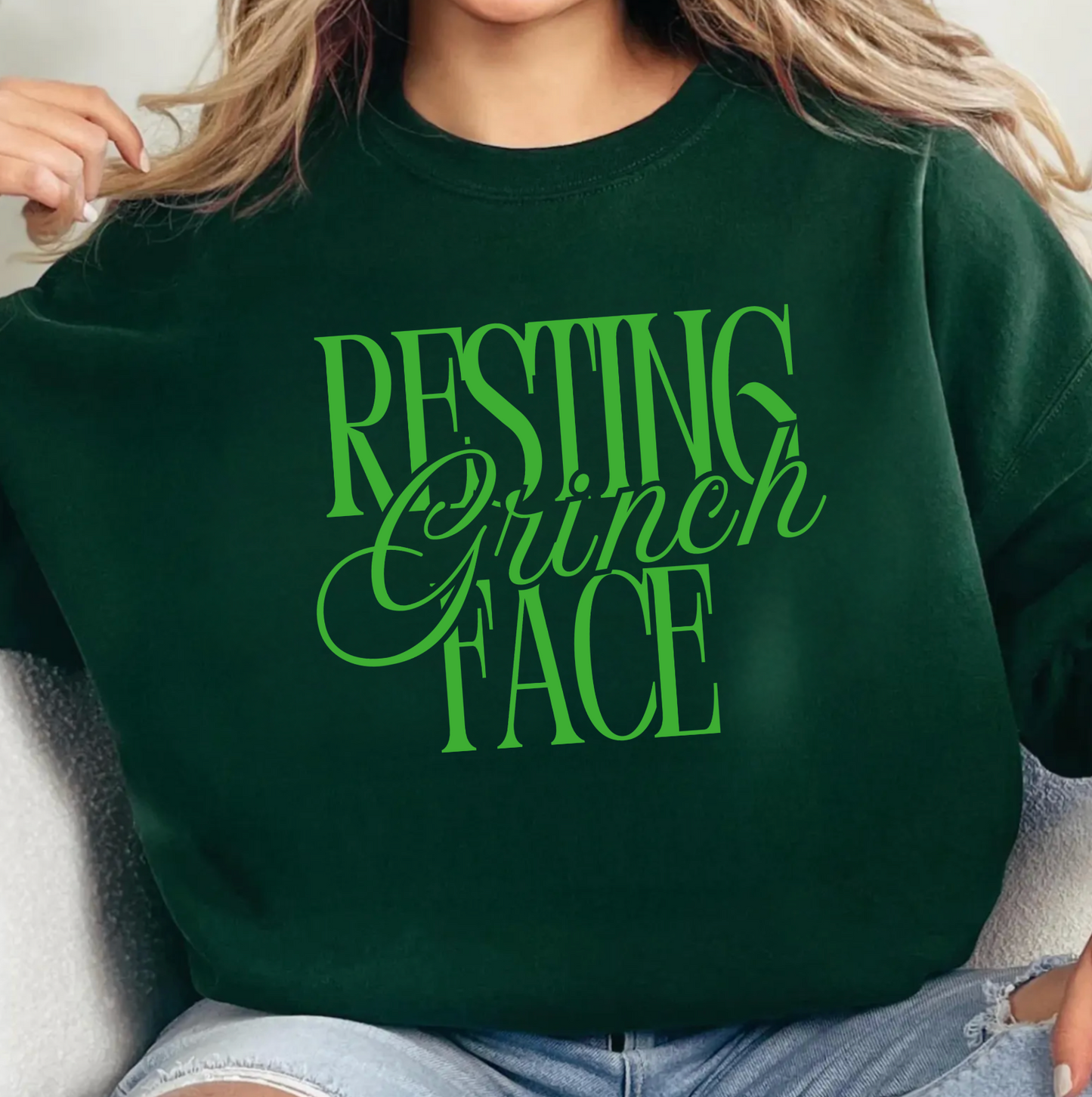 Resting Grinch Face Crew