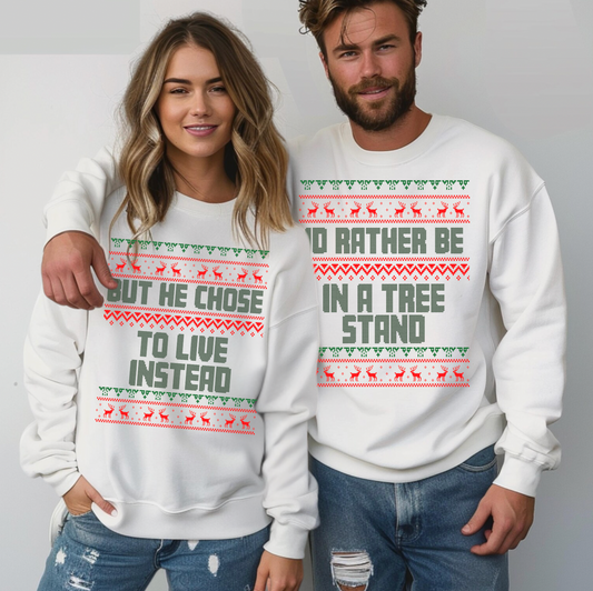 Hunting Husband Ugly Sweater Set