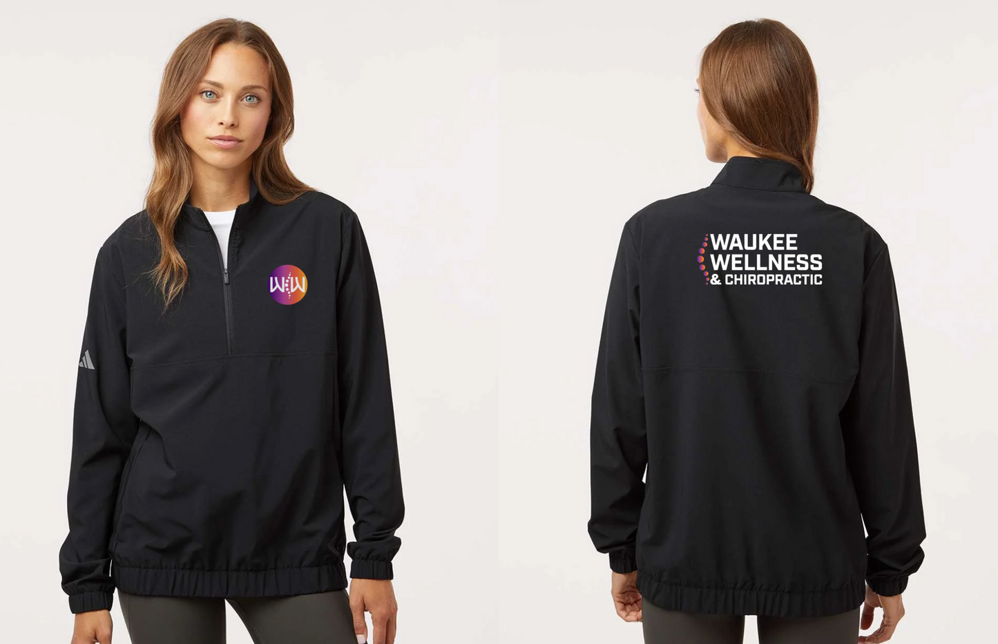 Women's Stretch Woven Half-Zip Pullover - A706