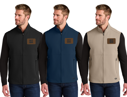 OGIO® Kinetic Soft Shell Vest With Leather Patch - OG741