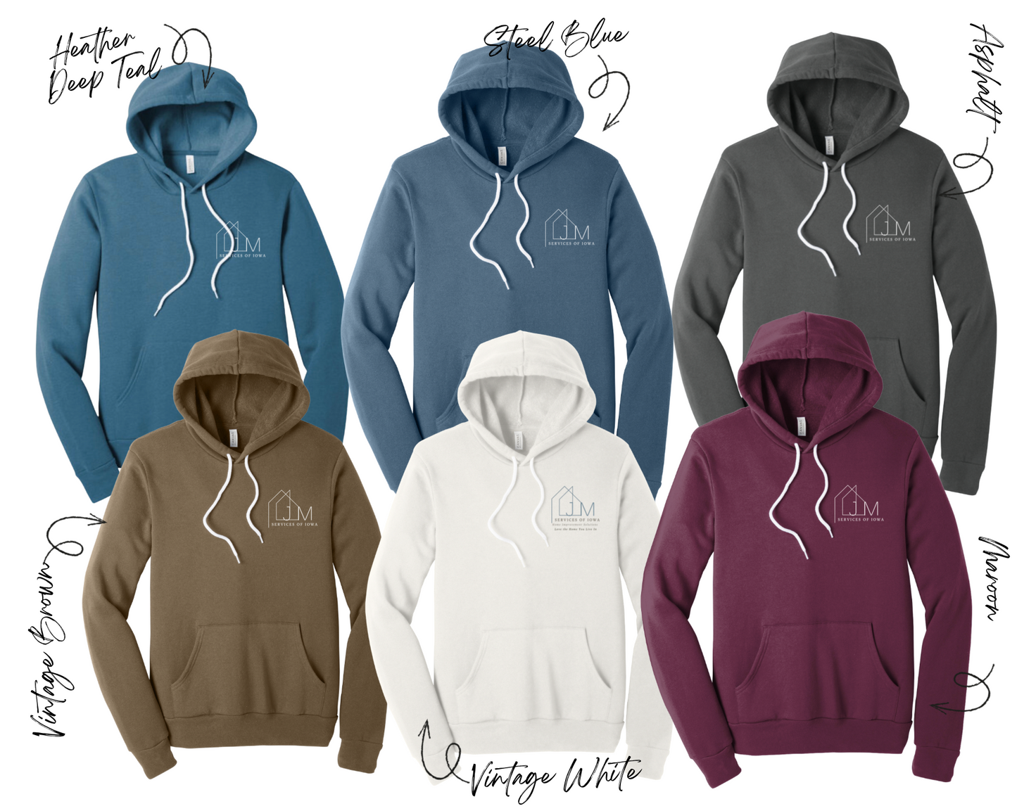 BELLA+CANVAS® Unisex Sponge Fleece Pullover Hoodie - BC3719