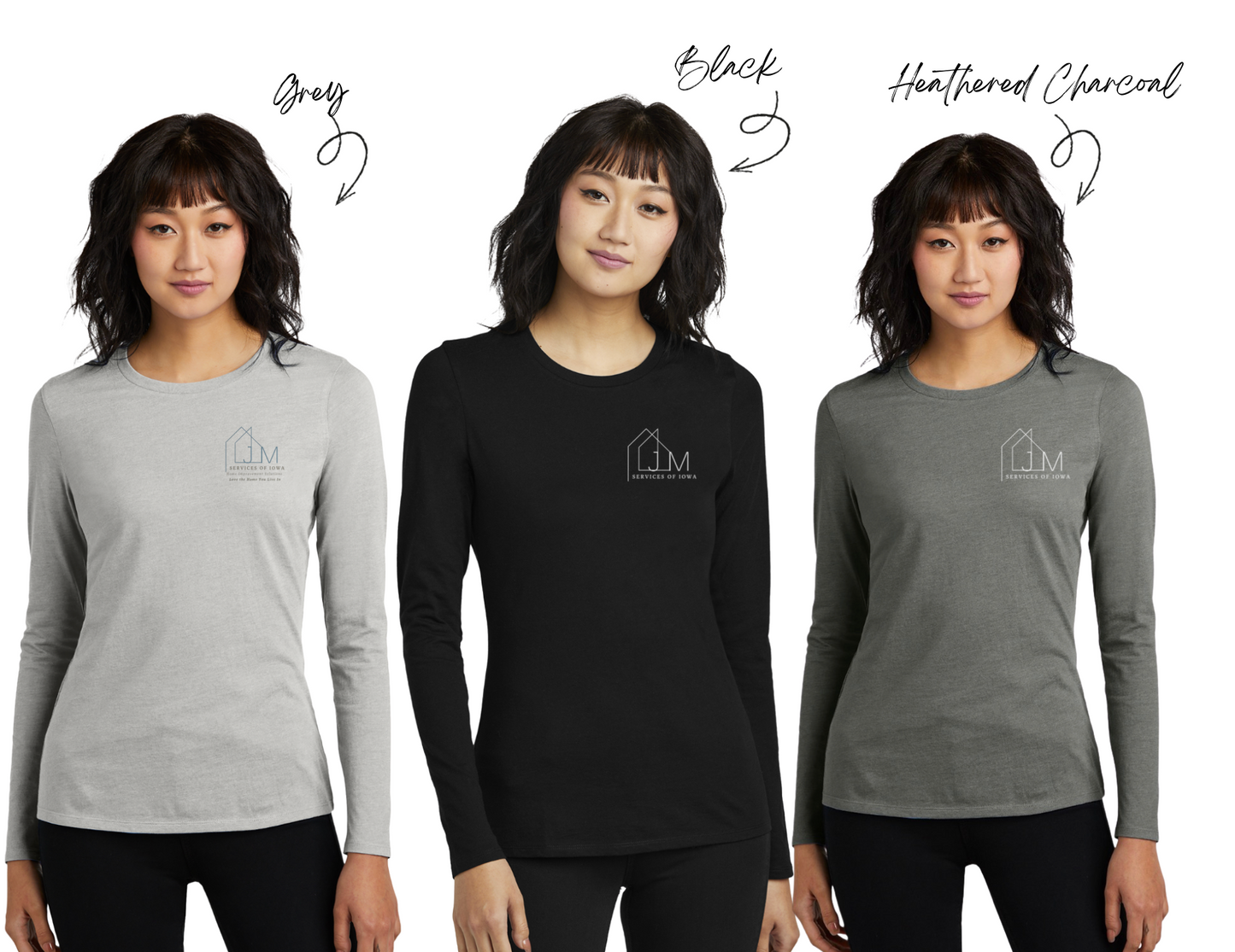 District® Women’s Perfect Blend® CVC Long Sleeve Tee - DT110