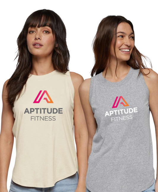 Women's Relaxed Fine Jersey Tank - 3592 - Full Logo