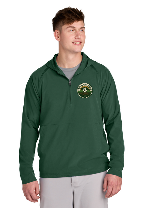 Sport-Tek® Repeat 1/2-Zip Long Sleeve Hooded Jacket - JST488